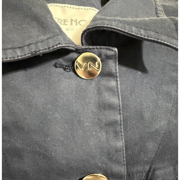 VOTRE NOM... COLLECTION RETRO BLUE CHIC JEAN JACKET COTTON STRETCH SIZE 6 - Picture 7 of 12